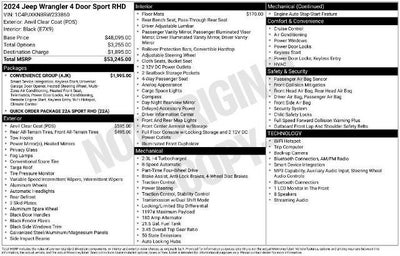 2024 Jeep Wrangler Sport