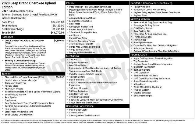 2020 Jeep Grand Cherokee Upland 4x4