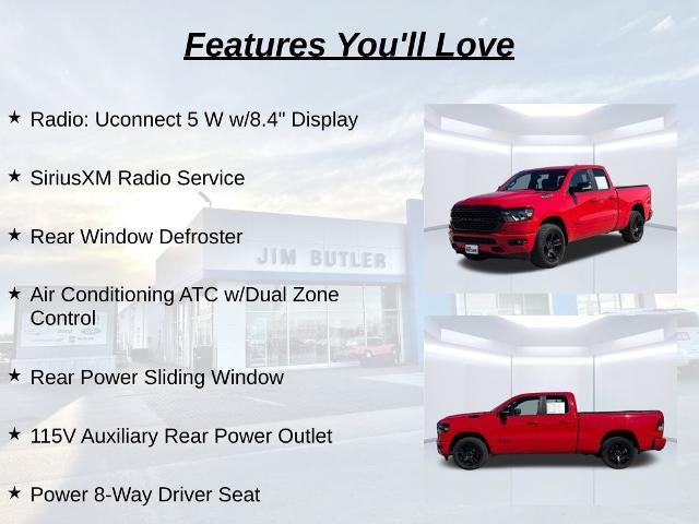 2022 RAM 1500 Big Horn Quad Cab 4x4 6'4" Box