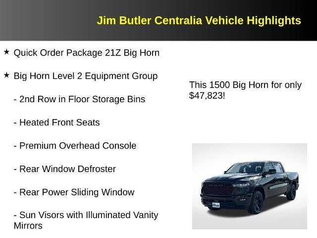 2026 RAM 1500 Big Horn Crew Cab 4x4 5'7" Box