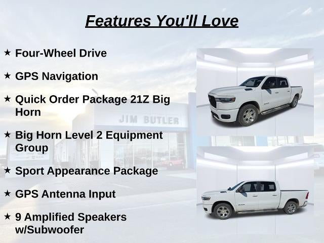 2025 RAM 1500 Big Horn Crew Cab 4x4 5'7" Box