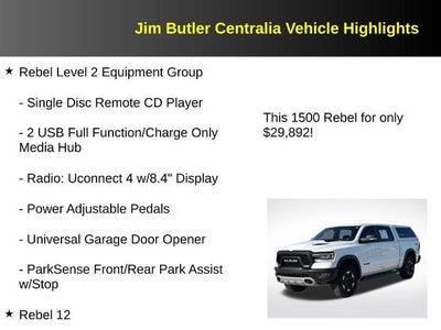 2020 RAM 1500 Rebel Crew Cab 4x4 5'7" Box