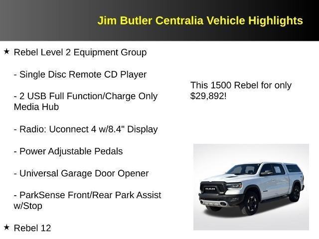2020 RAM 1500 Rebel Crew Cab 4x4 5'7" Box