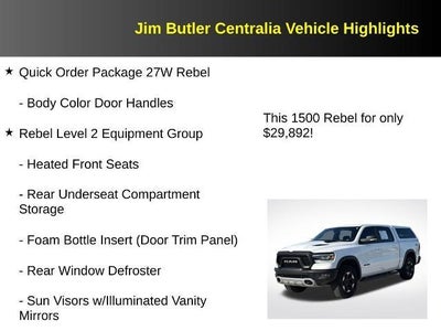 2020 RAM 1500 Rebel Crew Cab 4x4 5'7" Box