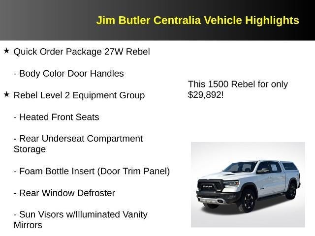 2020 RAM 1500 Rebel Crew Cab 4x4 5'7" Box