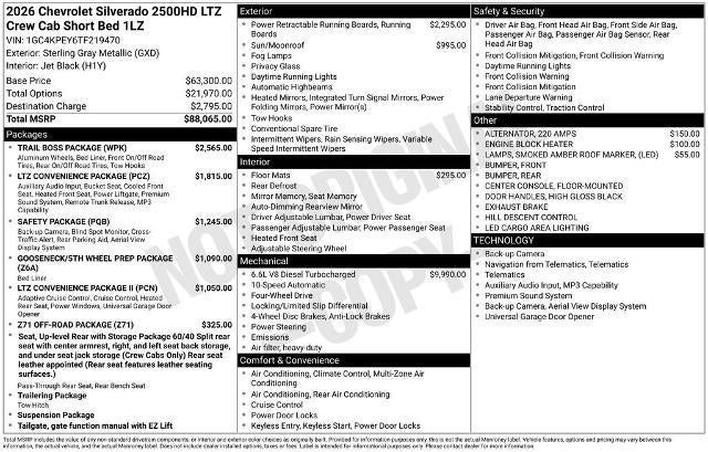 2026 Chevrolet Silverado 2500 HD LTZ