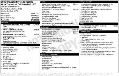 2026 Chevrolet Silverado 3500 HD WT DRW