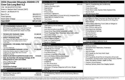 2026 Chevrolet Silverado 3500 HD LTZ DRW