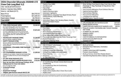 2026 Chevrolet Silverado 3500 HD LTZ