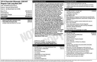 2014 Chevrolet Silverado 1500 Work Truck