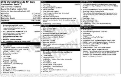 2026 Chevrolet Colorado Z71