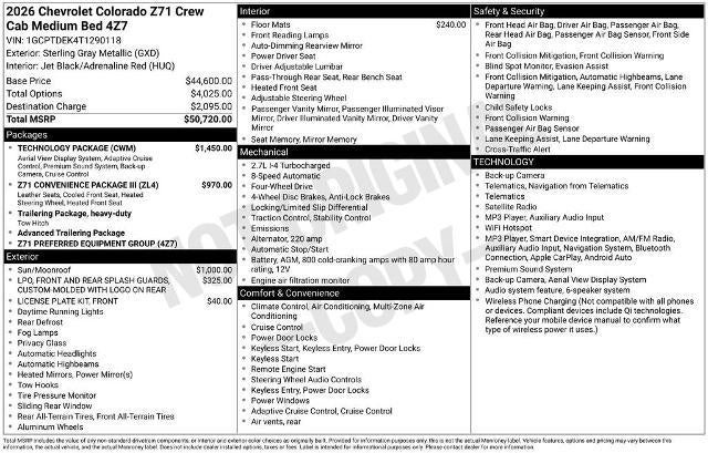 2026 Chevrolet Colorado Z71