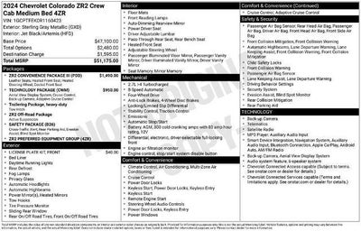2024 Chevrolet Colorado ZR2