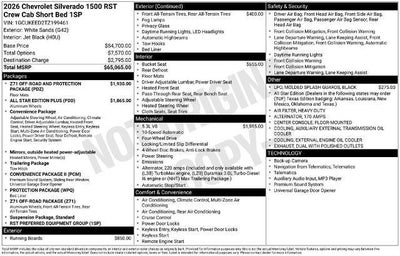2026 Chevrolet Silverado 1500 RST