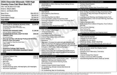 2026 Chevrolet Silverado 1500 High Country
