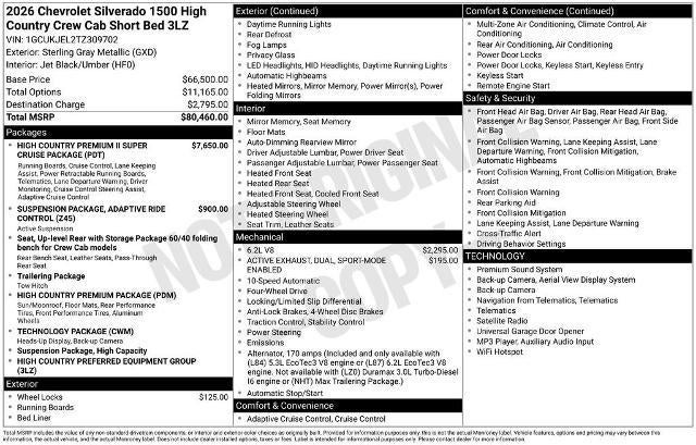 2026 Chevrolet Silverado 1500 High Country