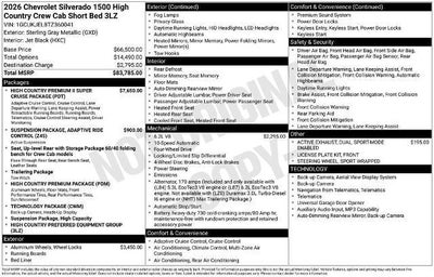 2026 Chevrolet Silverado 1500 High Country