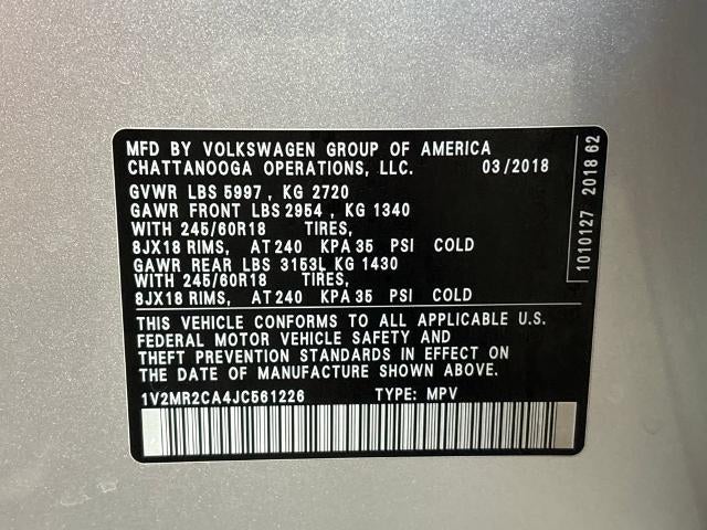 2018 Volkswagen Atlas 3.6L V6 SEL