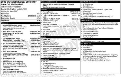 2026 Chevrolet Silverado 2500 HD LT