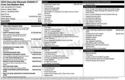 2026 Chevrolet Silverado 2500 HD LT