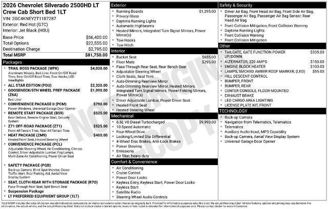 2026 Chevrolet Silverado 2500 HD LT