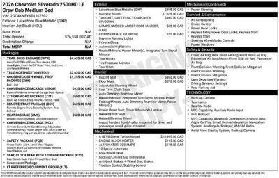 2026 Chevrolet Silverado 2500 HD LT
