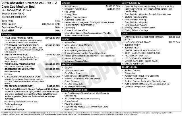2026 Chevrolet Silverado 2500 HD LTZ
