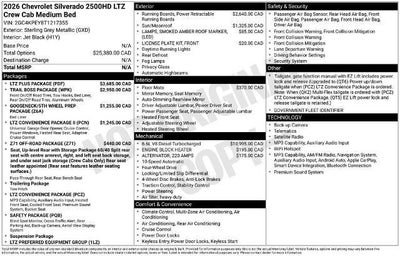 2026 Chevrolet Silverado 2500 HD LTZ