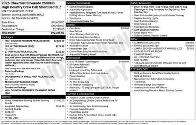 2026 Chevrolet Silverado 2500 HD High Country