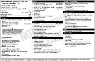 2026 Chevrolet Silverado 1500 RST