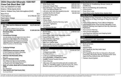 2026 Chevrolet Silverado 1500 RST