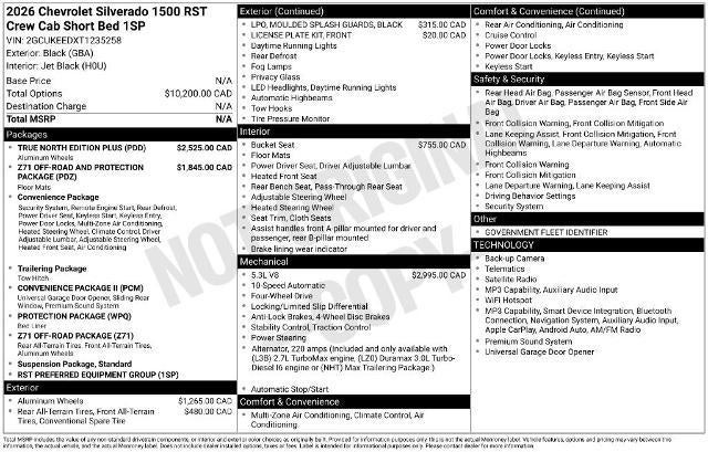2026 Chevrolet Silverado 1500 RST