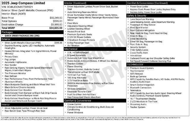 2025 Jeep Compass Limited