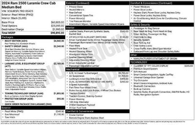 2024 RAM 2500 Laramie Crew Cab 4x4 6'4" Box