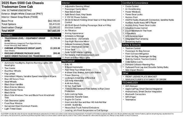 2025 RAM 5500 Chassis Cab Tradesman
