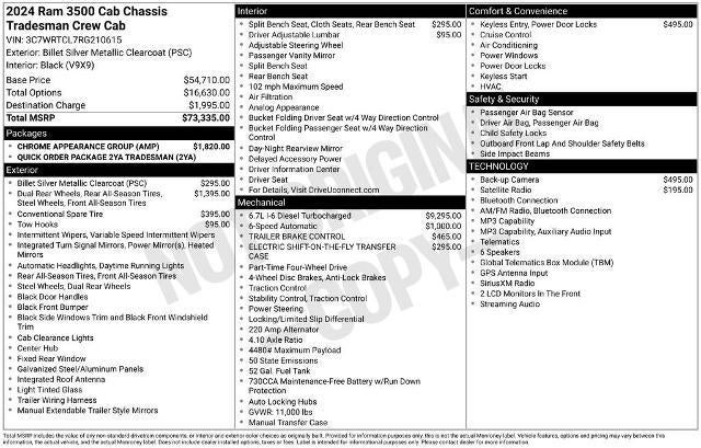 2024 RAM 3500 Chassis Cab Tradesman