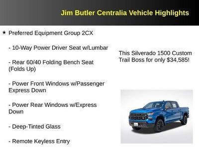 2022 Chevrolet Silverado 1500 Custom Trail Boss
