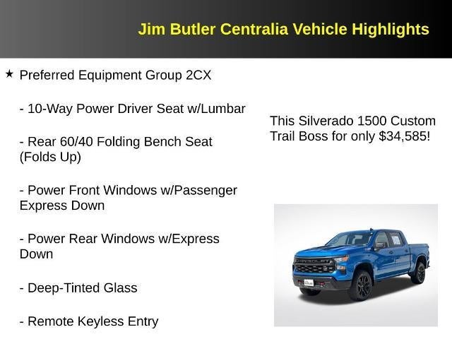 2022 Chevrolet Silverado 1500 Custom Trail Boss
