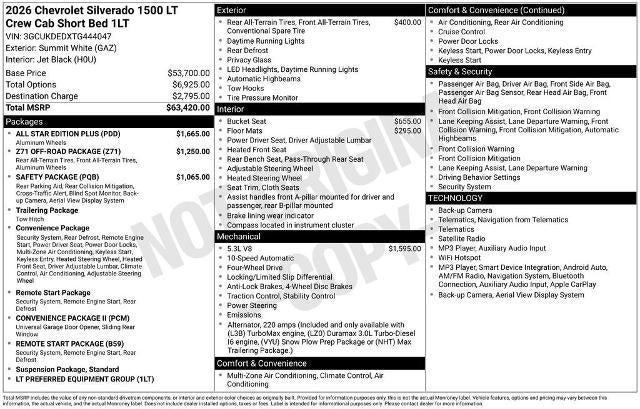 2026 Chevrolet Silverado 1500 LT
