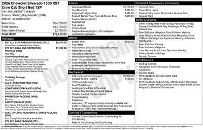 2026 Chevrolet Silverado 1500 RST