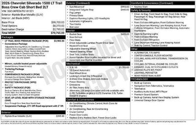 2026 Chevrolet Silverado 1500 LT Trail Boss