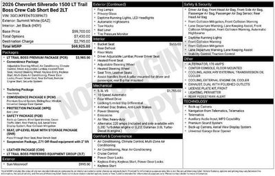 2026 Chevrolet Silverado 1500 LT Trail Boss