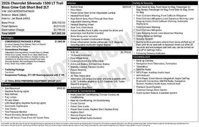 2026 Chevrolet Silverado 1500 LT Trail Boss