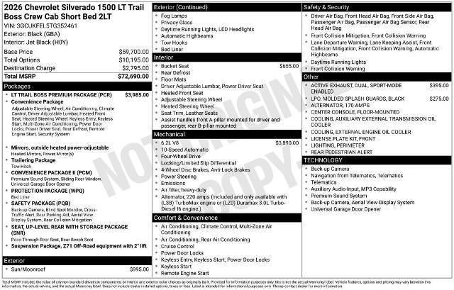 2026 Chevrolet Silverado 1500 LT Trail Boss