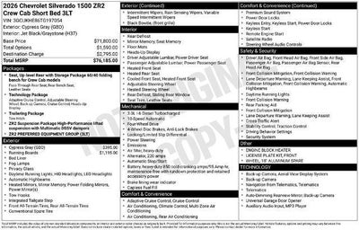 2026 Chevrolet Silverado 1500 ZR2