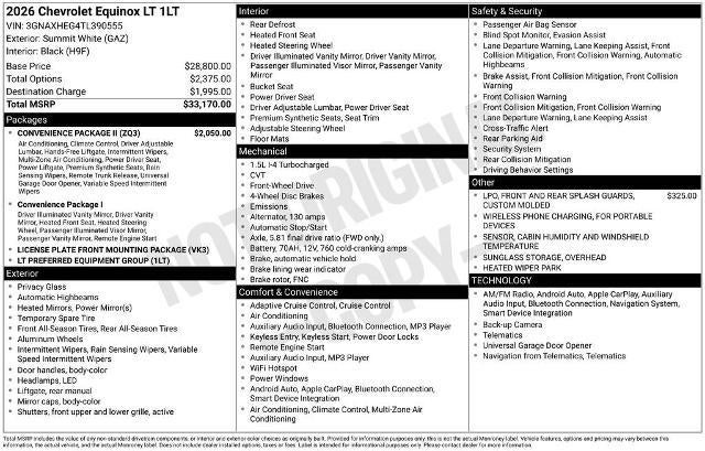 2026 Chevrolet Equinox LT