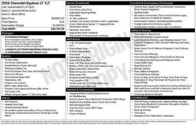 2026 Chevrolet Equinox LT