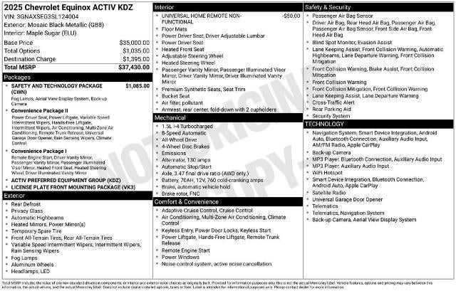 2025 Chevrolet Equinox ACTIV