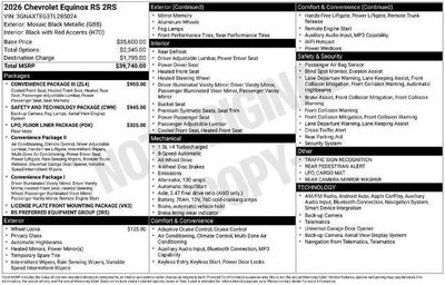 2026 Chevrolet Equinox RS