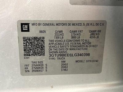 2020 GMC Sierra 1500 SLE